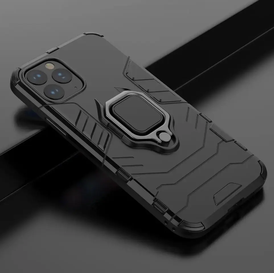Чехол бампер Primolux Ring Armor для Apple iPhone 12 / 12 Pro Black - фото 6
