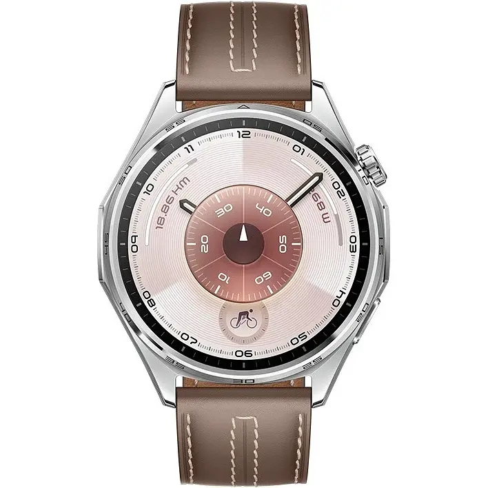 Смарт-годинник Smart Watch Huawei GT 6 46mm (55020FTW) Gray (Leather Strap) UA - фото 2