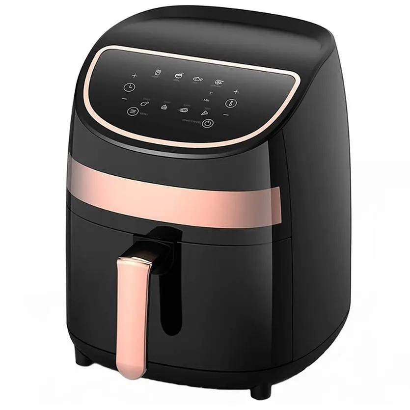 Аэрофритюрница Xiaomi Deerma Air Fryer KZ100 [DEM-KZ100] черно-розовая [83657] - фото 4