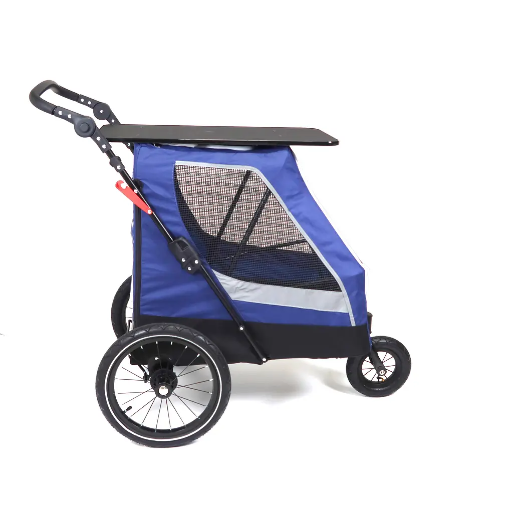 Коляска для домашніх тварин до 35 кг Bestopet Люпосанчик BS-RL-02 Dark Blue зі знімним столиком для грумінгу - фото 4