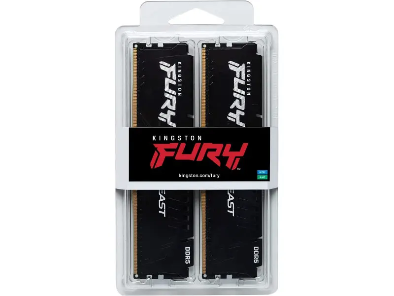 Модуль пам'яті Kingston FURY 32 GB (2x16GB) DDR5 5600 MHz FURY Beast (KF556C36BBEK2-32) - фото 5