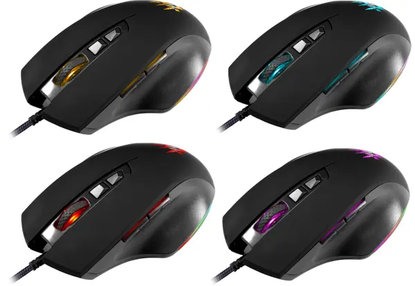 Миша Defender Wolverine GM-700L RGB 7 кнопок 12800 dpi (52700) - фото 6