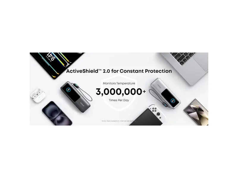 Зовнішній акумулятор (павербанк) ANKER ZOLO Power Bank 25000mAh 165W Silver (A1695H41) - фото 7