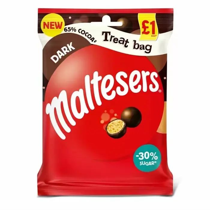 Драже Maltesers Dark Chocolate Treat Bag 59g - фото 2