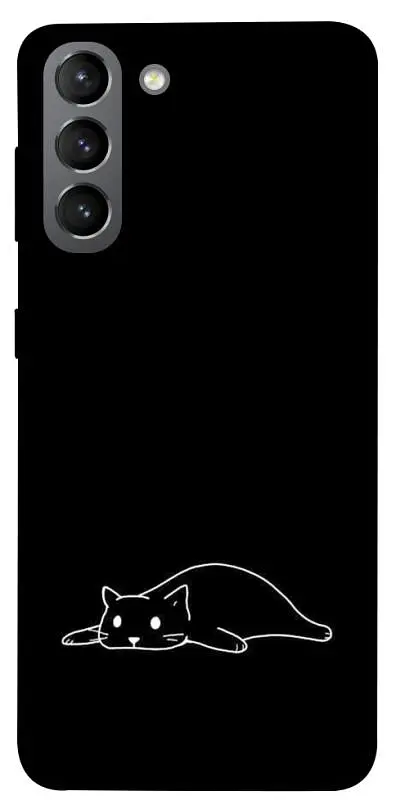 TPU чехол Demsky Lazy cat для Samsung Galaxy S21