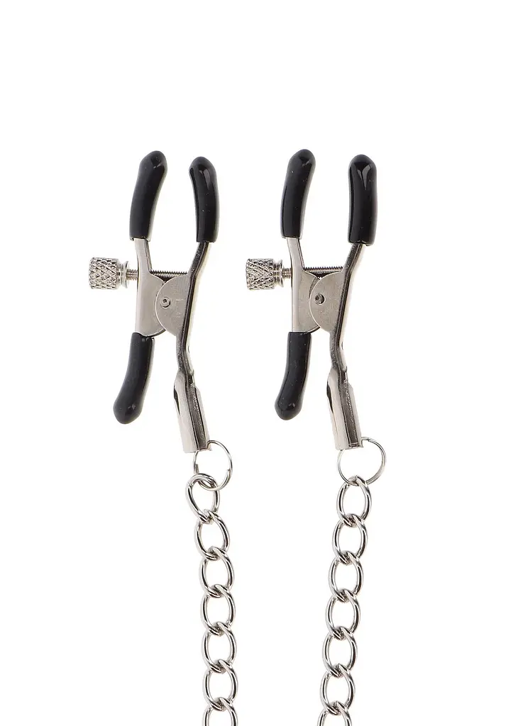Затискачі для сосків Taboom Adjustable Clamps with Chain (сріблястий) - фото 3