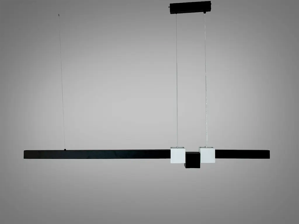 Сучасний підвісний LED світильник Diasha 7528/1000BK, чорний, 121 см, 28 W, 0-10 м2 - фото 4