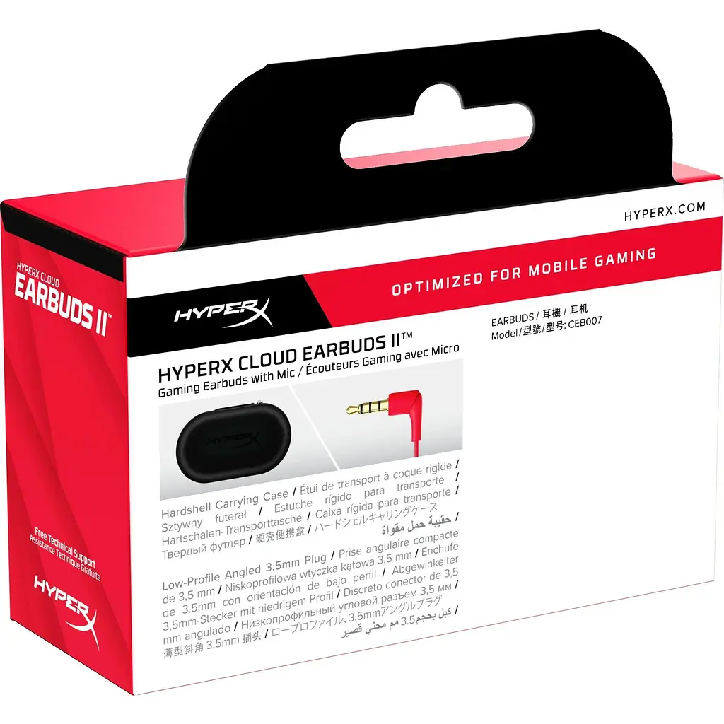 Наушники HyperX Cloud Earbuds II Red (705L8AA) - фото 8
