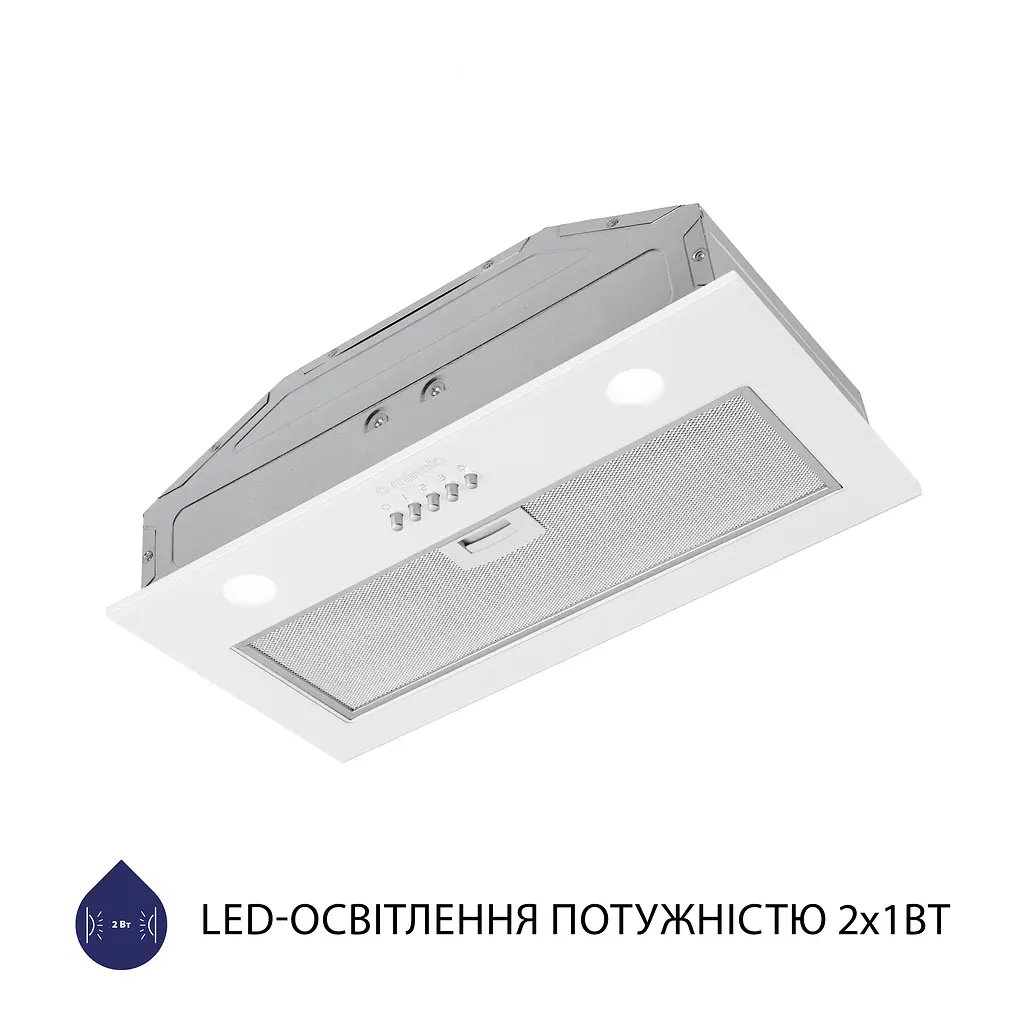 Витяжка вбудована MINOLA HBI 5262 WH GLASS 700 LED - фото 3