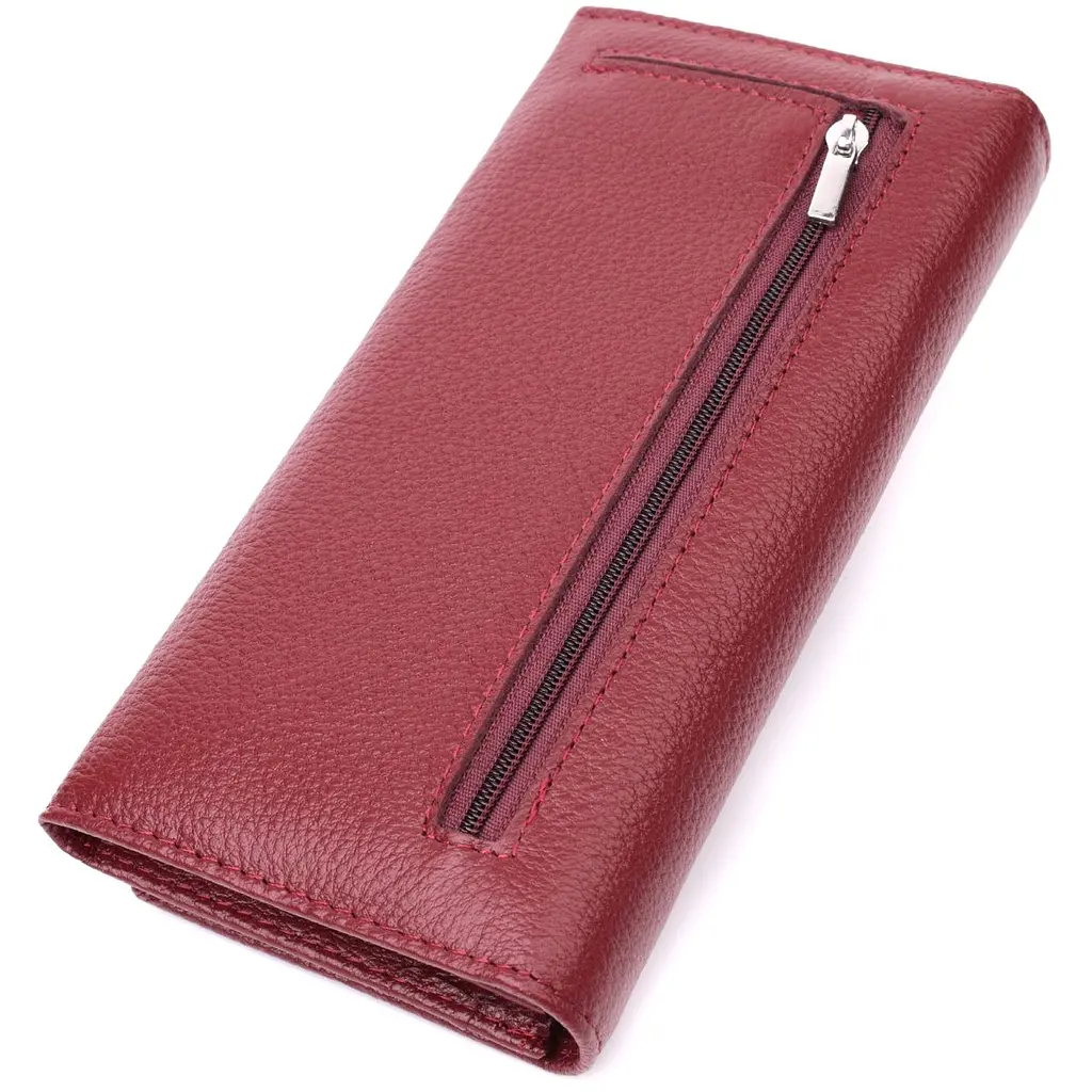 Оригінальний жіночий гаманець з натуральної шкіри ST Leather 22522 бордовий - фото 6