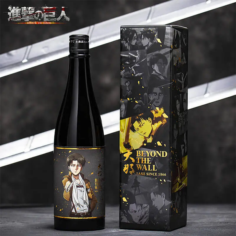 Саке Beyond the Wall Attack On Titan Levi Model, 15%, 0,72 л, в подарунковому пакуванні - фото 2