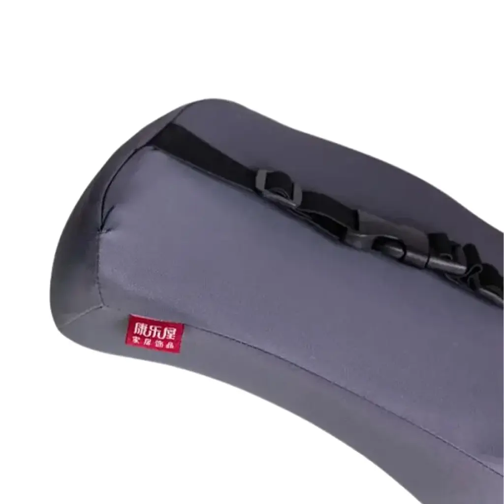 Подушка підголовник ортопедична Yiwu Memory Foam 30х20х13 см сіра - фото 4