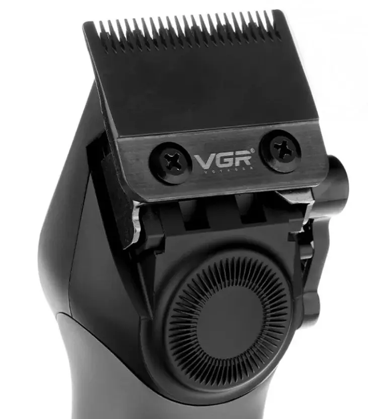 Машинка для стрижки VGR V-001 10 насадок LED Зелений (2390000031) - фото 5