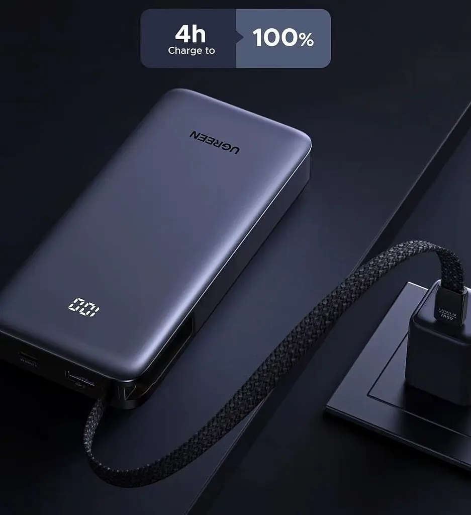 Павербанк Ugreen PB536, 45W черный 20000 mAh - фото 6