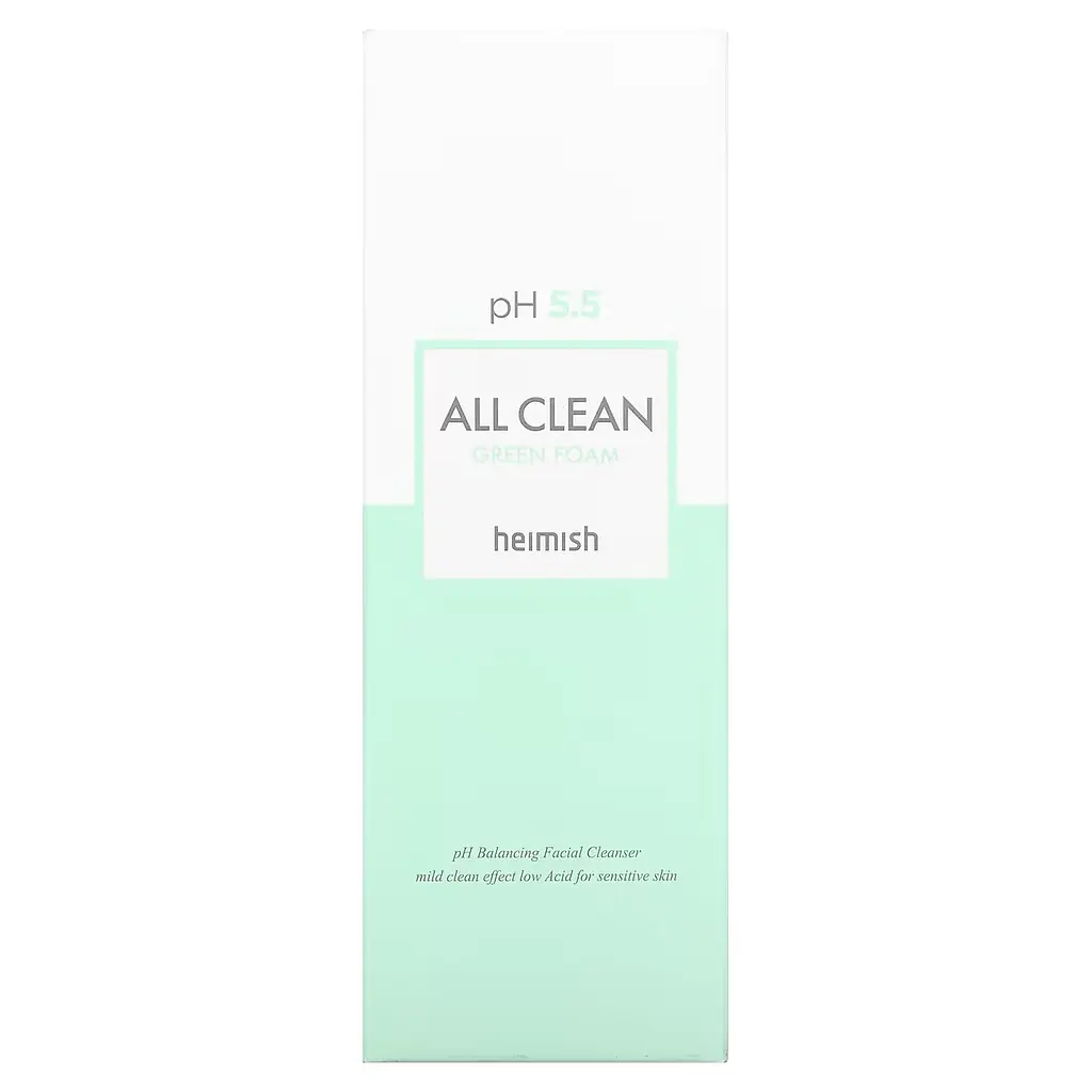 Очищаюча пінка для вмивання Heimish All Clean Green Foam з нейтральним РН 150 г - фото 3
