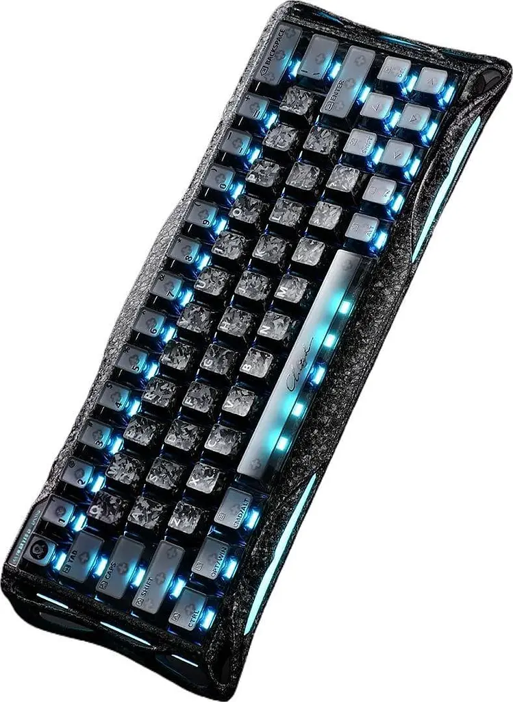 Клавіатура GravaStar Mercury V60 Pro 60 keys UFO Magnetic Gaming 8K USB-A RGB Crystal Rose (GSV60PRO_CF_BLK) - фото 3