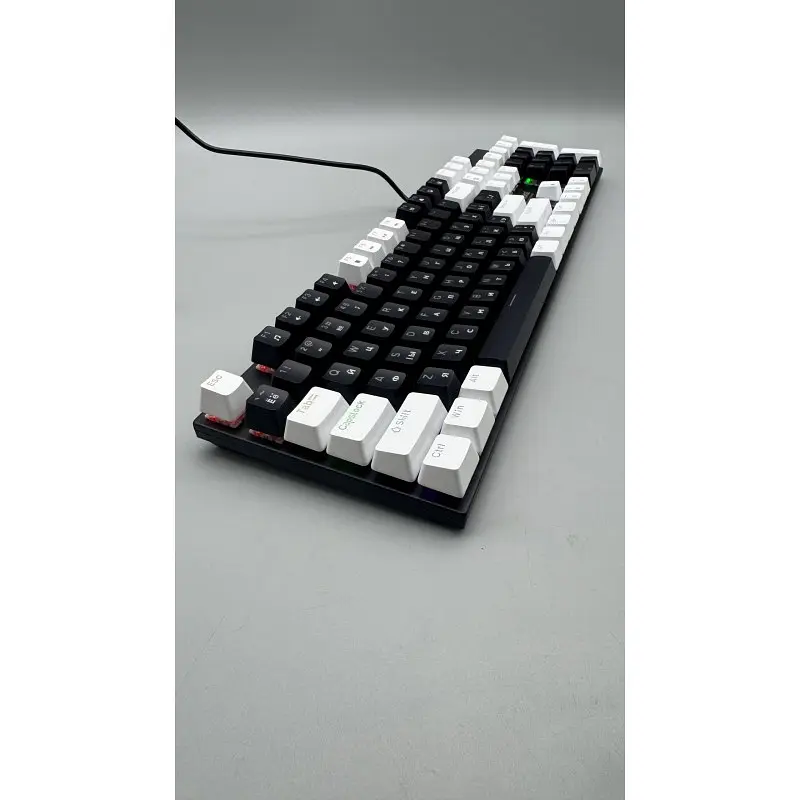 Комплект дротова клавіатура мембранна з підсвічуванням + мишка 3200 DPI RGB USB XSTRIKE X-1011 розкладка ENG/UA мишка та клавіатура набір ігровий миша з клавіатурою з підсвіткою для ПК та ноутбука Чорний з білим - фото 6