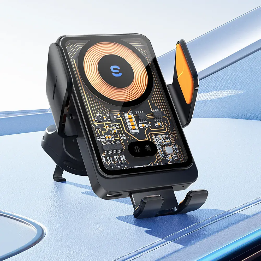 Універсальний автотримач Essager Junyi 15W Wireless Phone Holder for Car (Air Outlet Type) (EZJWX-JY01-Z) - фото 4