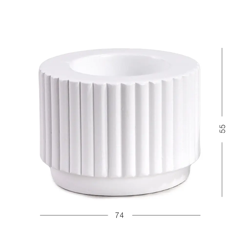 Подсвечник круглый My Home SK-37 74х55 мм (SK-37 WHITE) - фото 2