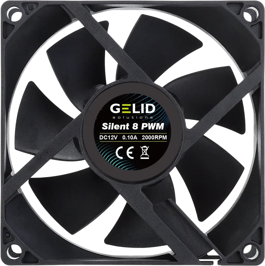 Вентилятор Gelid Solutions Silent 8 PWM Black (FN-PX08-21) - фото 3