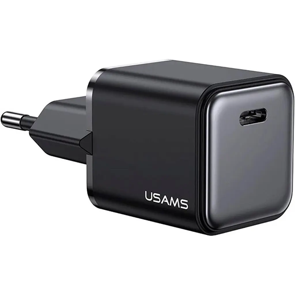 Сетевое зарядное устройство Usams US-CC183 20W Black (CC183TC01) [139638] - фото 2