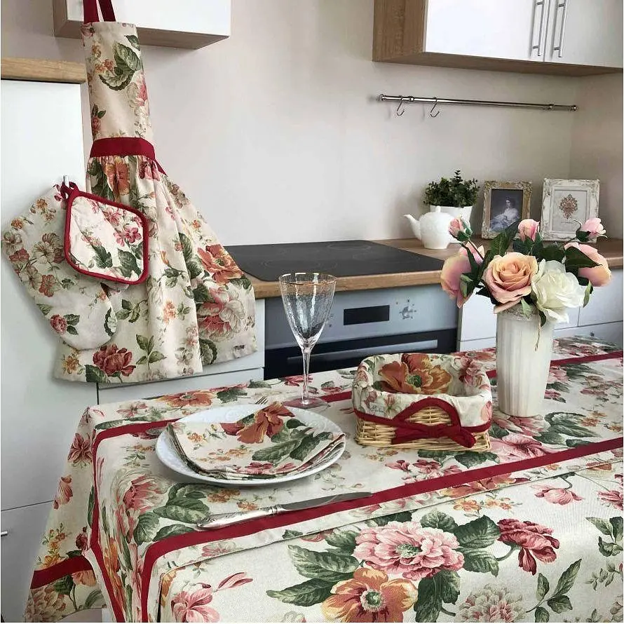 Скатертина з кантом Прованс Глорія Троянда 180х136 см (14648) - фото 3