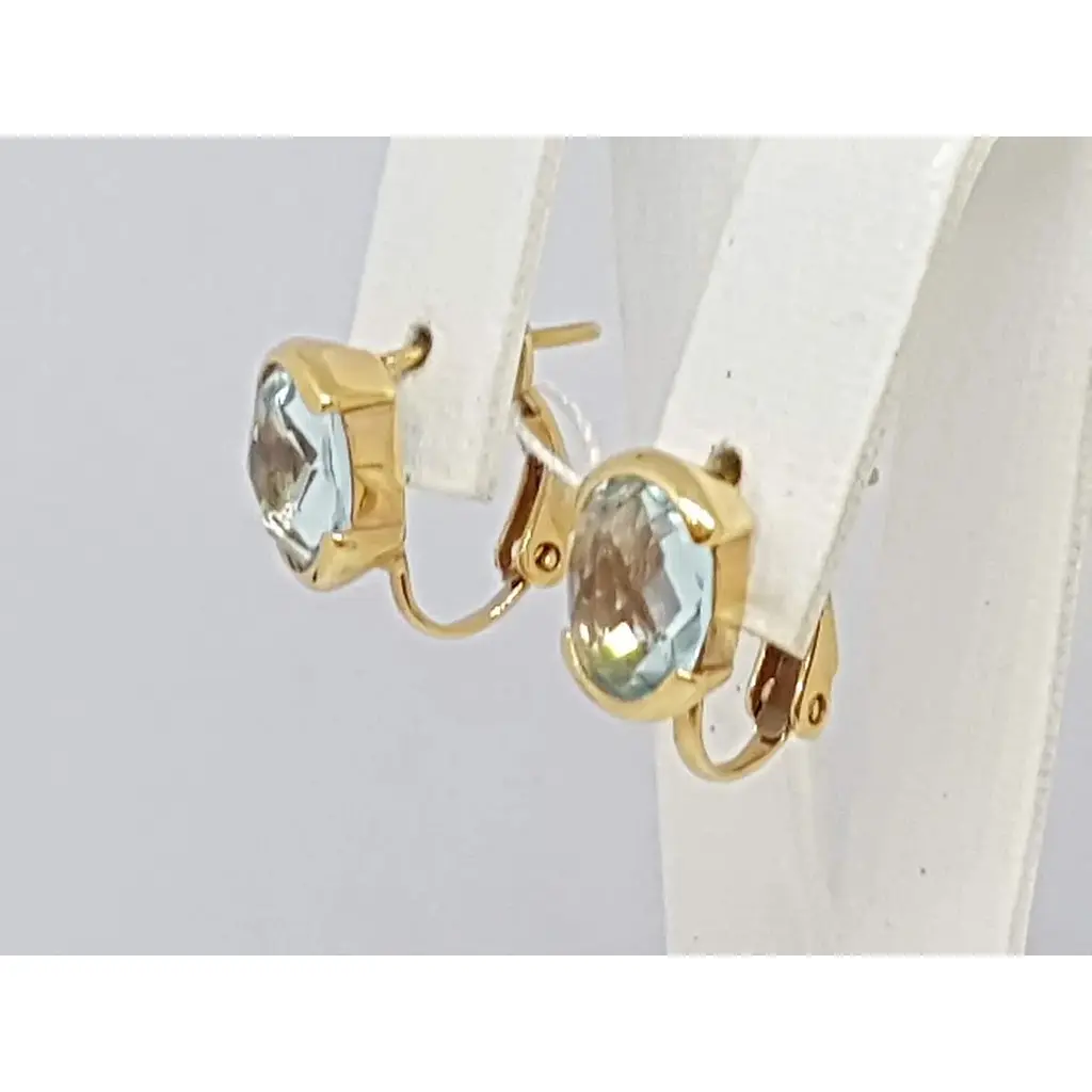 Золоті сережки Столична Ювелірна Фабрика з кварцом. 102536 - фото 2