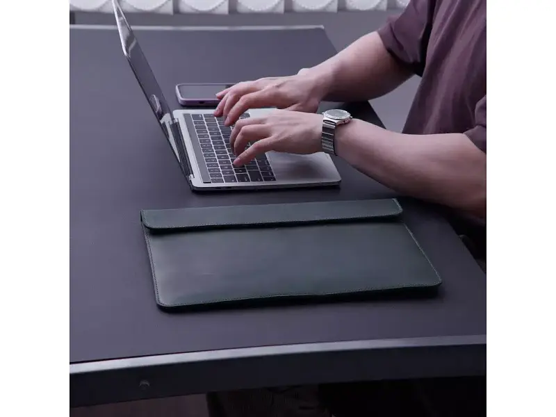 Чохол для ноутбука InCarne Klouz MacBook Air 13 2018-2025 (вінтажний) зелений (klouz-green-vintage-air-13) - фото 5