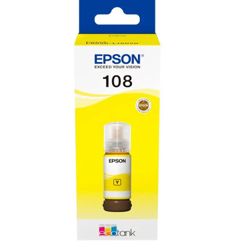Контейнер з чорнилом Epson 108 EcoTank L8050/L18050 yellow (C13T09C44A) - фото 2