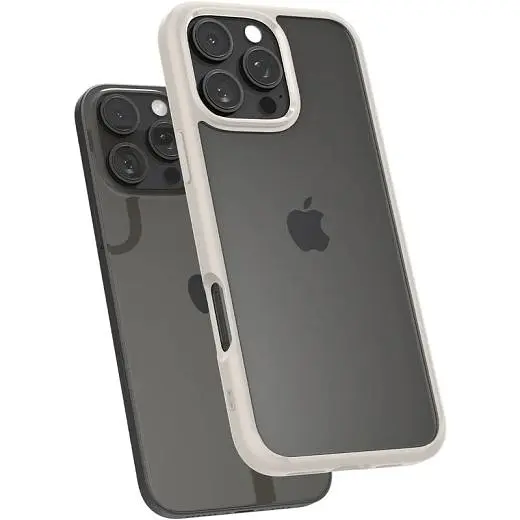 Прозрачный чехол Spigen Ultra Hybrid Natural Titanium для iPhone 16 Pro (ACS08127) - фото 2