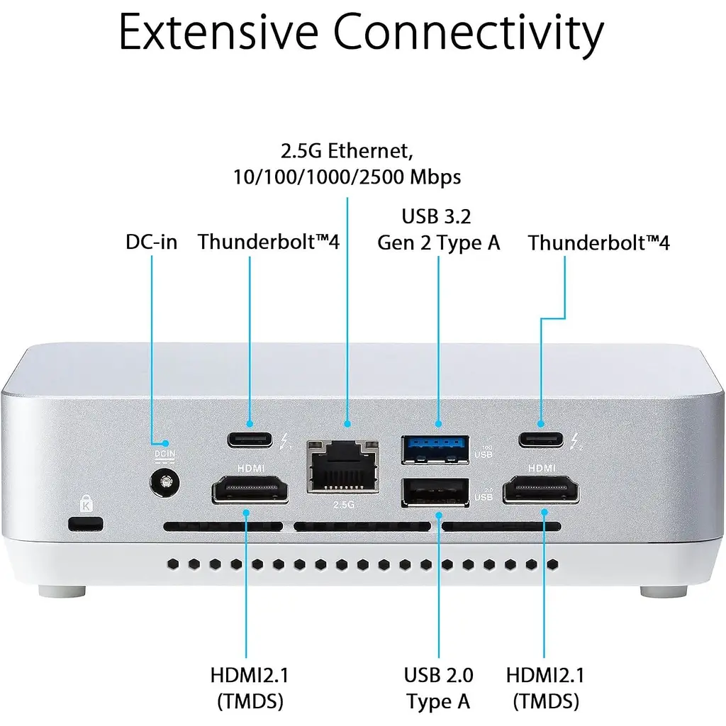 Комп'ютер ASUS NUC 14pro+ RNUC14RVSU700002I Intel Core Ultra 7 155H/Без ОЗП/Без SSD/Intel Arc Graphics/Без ОС (90AR0051-M000A0) - фото 5