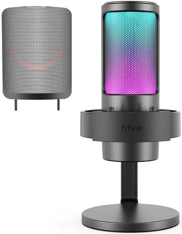 Мікрофон Fifine A8 RGB Black (A8) - фото 3