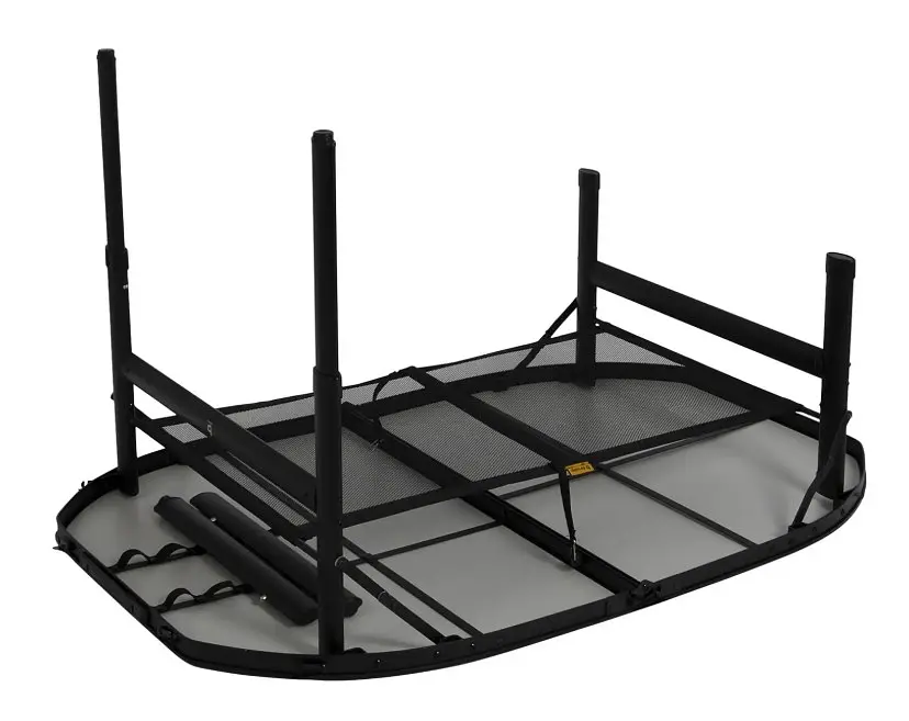 Стол Bo-Camp Northgate Oval 120x80 cm Black/Grey (1404187) - фото 3