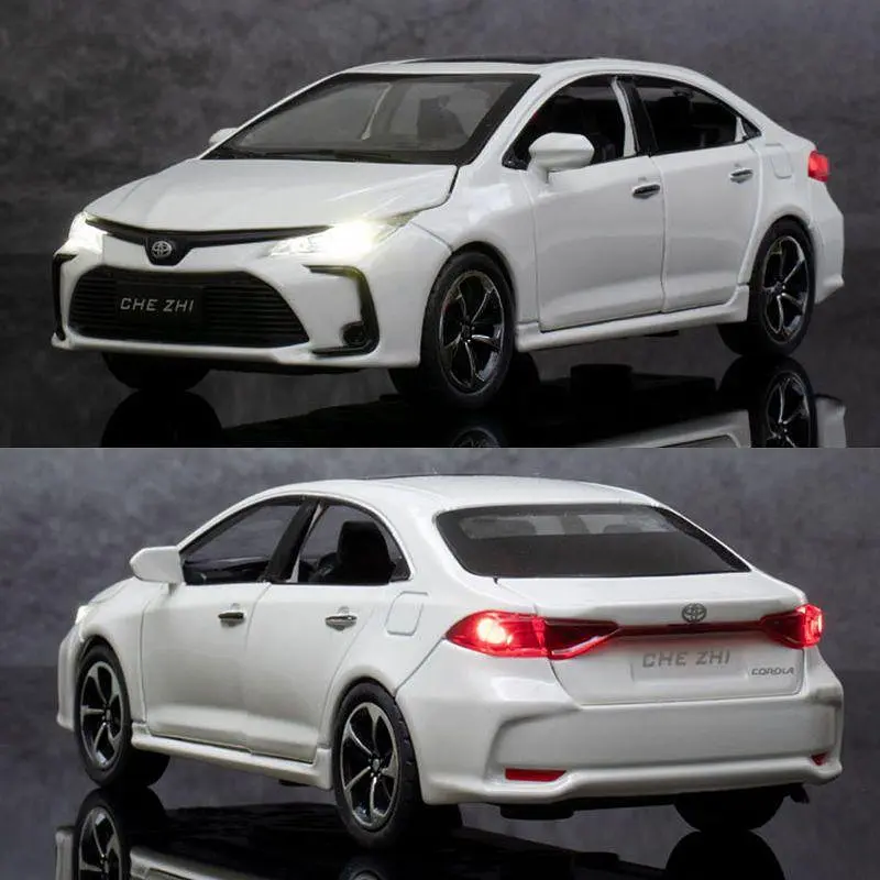 Колекційна металева модель автомобіля АвтоЕксперт Toyota Corolla з інерцією, світлом та звуком 1:32 - фото 9
