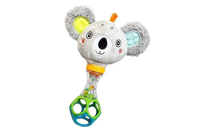 Брязкальце-прорізувач з м'якою іграшкою коала для немовлят YG Toys (3903)