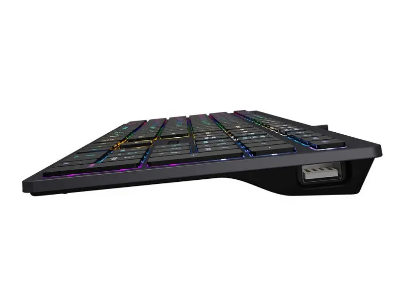 Клавіатура A4Tech FX60H Grey Neon Backlit - фото 4