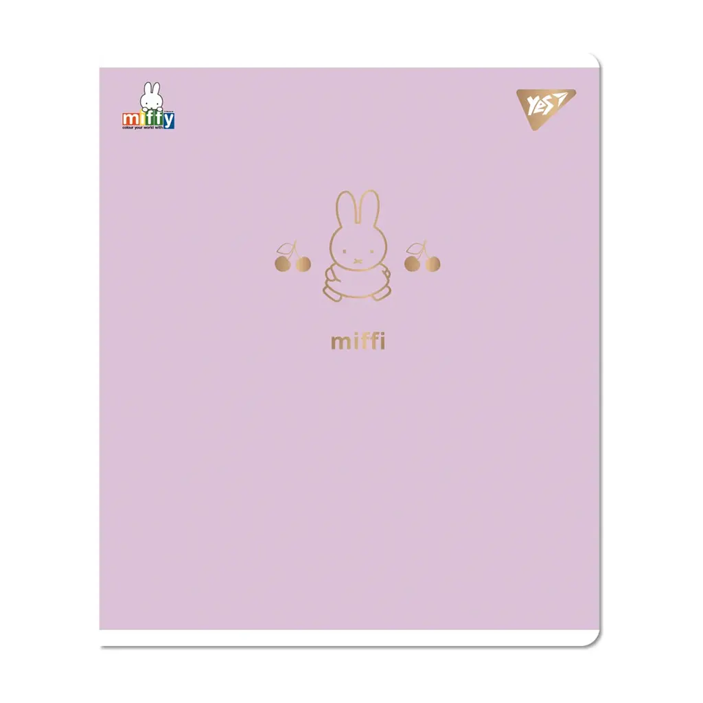 Зошит Yes Gold Miffy А5 12 аркушів клітинка (767492), в асортименті - фото 4