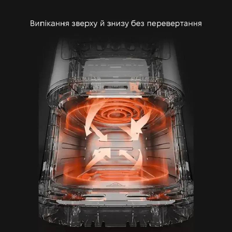 Аерофритюрниця Domotec MS-3223 12 літрів потужністю 3500 Вт, два тіни - фото 2