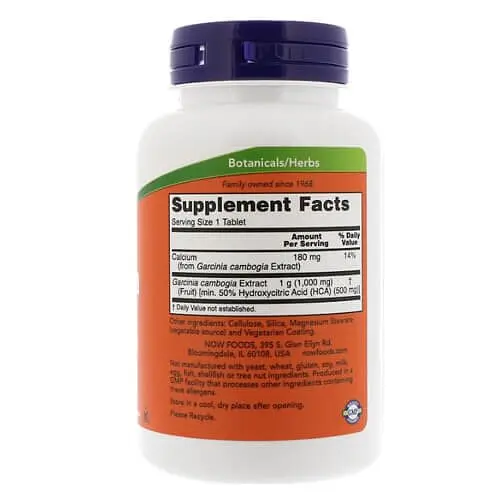 Гарцинія Garcinia 1000 mg 120 Tablets NOW vit0006181 - фото 2