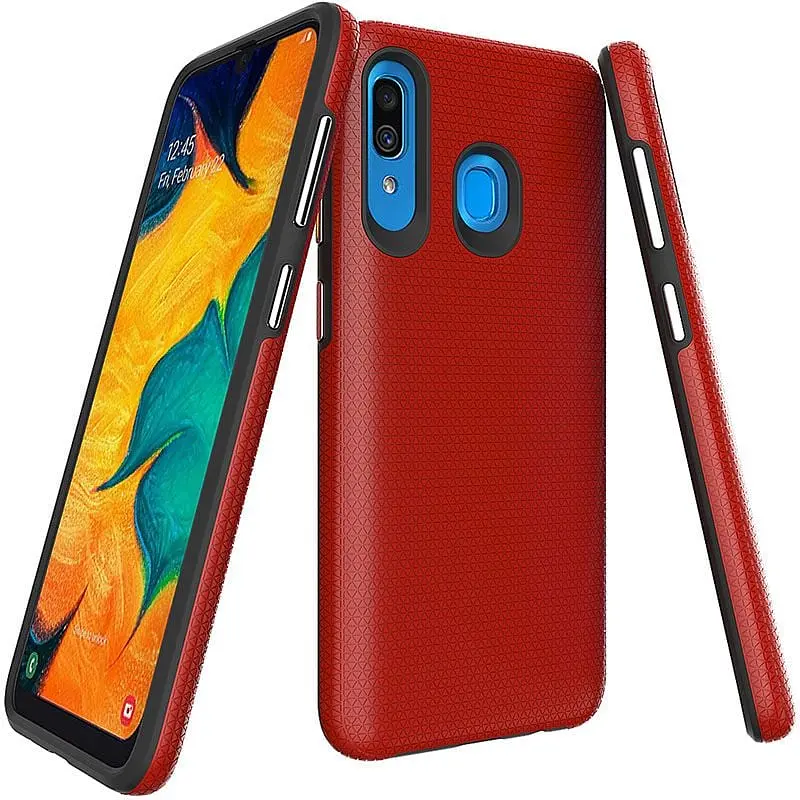 Чохол-накладка Toto Triangle TPU+PC Case Samsung Galaxy A20/A30 Red - фото 2