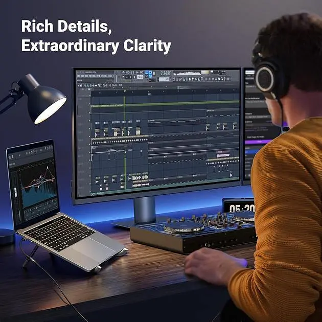 Переходник USB Type-C – 3,5 мм UGREEN CM720 Aux Dongle HiFi адаптер для наушников Black (25836) - фото 7