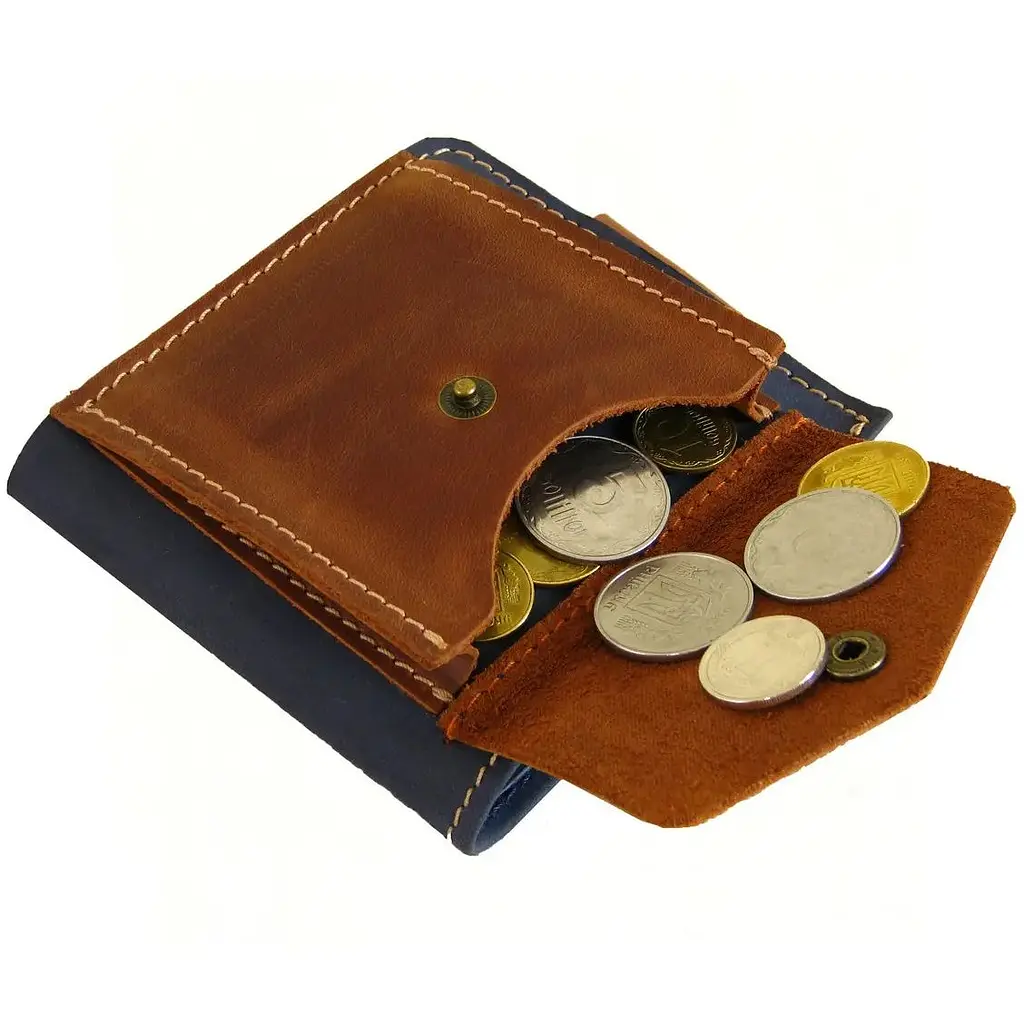 Женский кошелек GS синий - фото 3