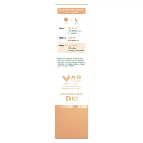 Зволожувальний крем Simple Protect & Glow потрійний захист з SPF 30, 40 мл - фото 4