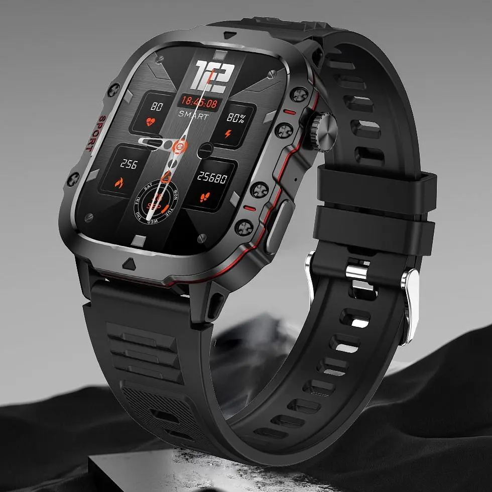 Смарт-годинник Lige Smart Expert Nano Rubber 2 ремінці чорний (3204) - фото 9
