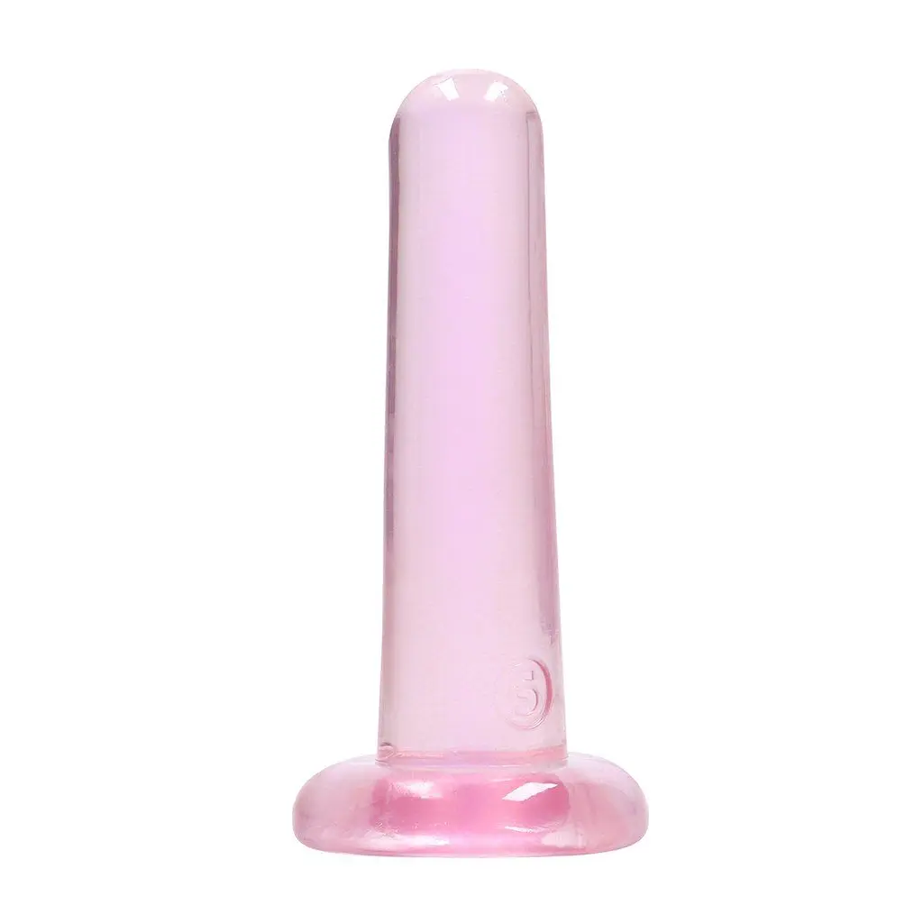 Фалоімітатор Realrock Crystal Clear Dildo 5.3", 13.5 см (рожевий)