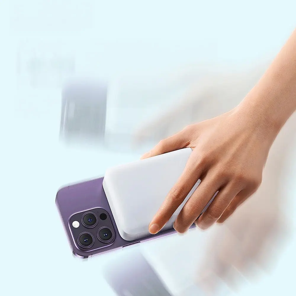 Power Bank Baseus Magnetic Mini Wireless Fast Charge Power Bank 20000mAh 20W White - фото 4