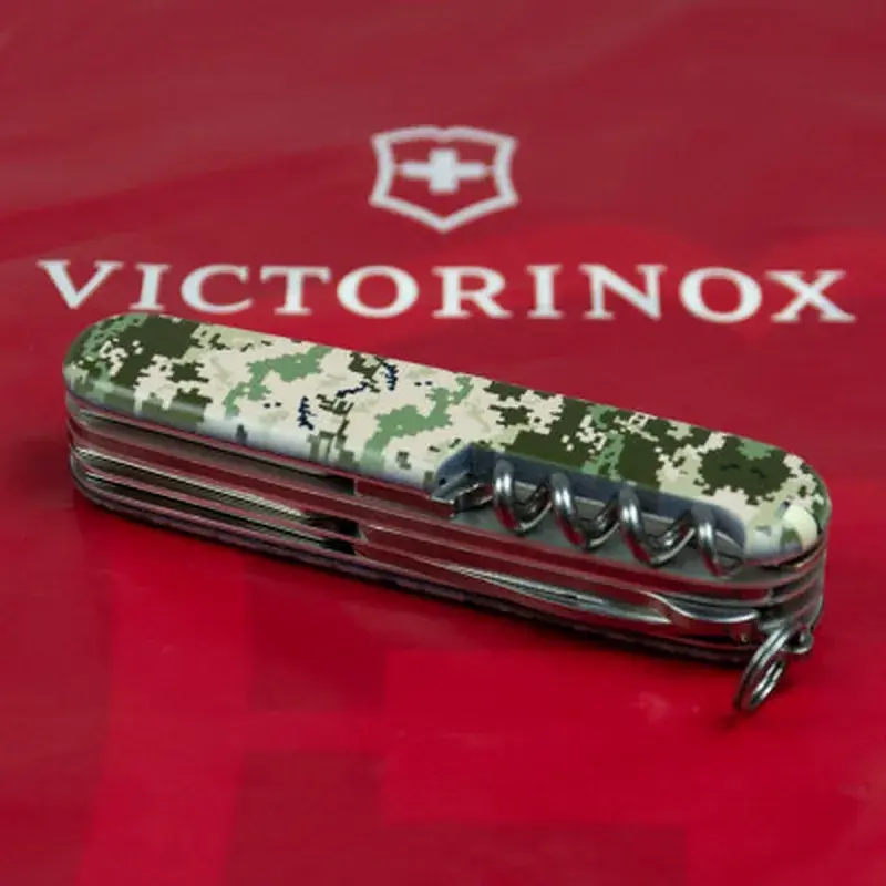 Ніж Victorinox Huntsman Army 91 мм Піксель (1.3713.3_W3940p) - фото 4