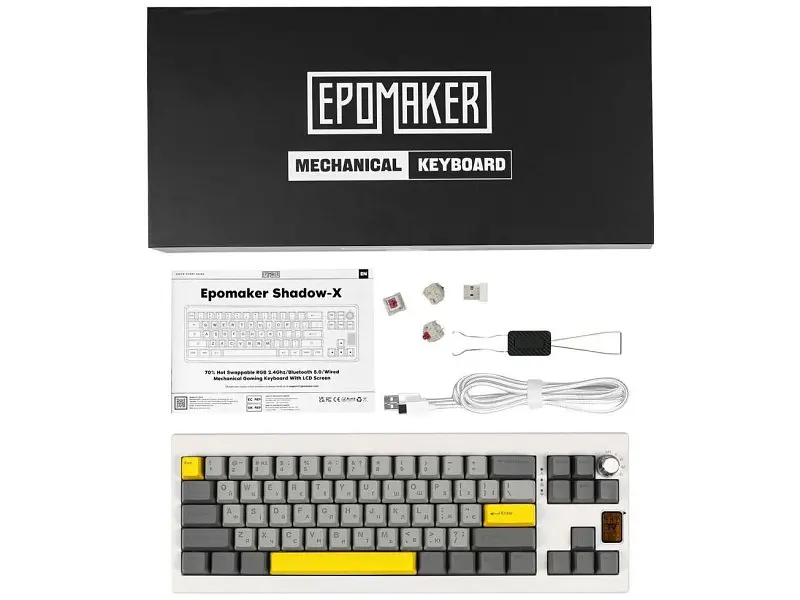 Клавіатура Epomaker Shadow-X White (SHX-W-M) - фото 6