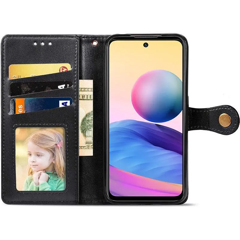 Шкіряний чохол-книжка GETMAN Gallant (PU) для Samsung Galaxy S25 FE Чорний - фото 7