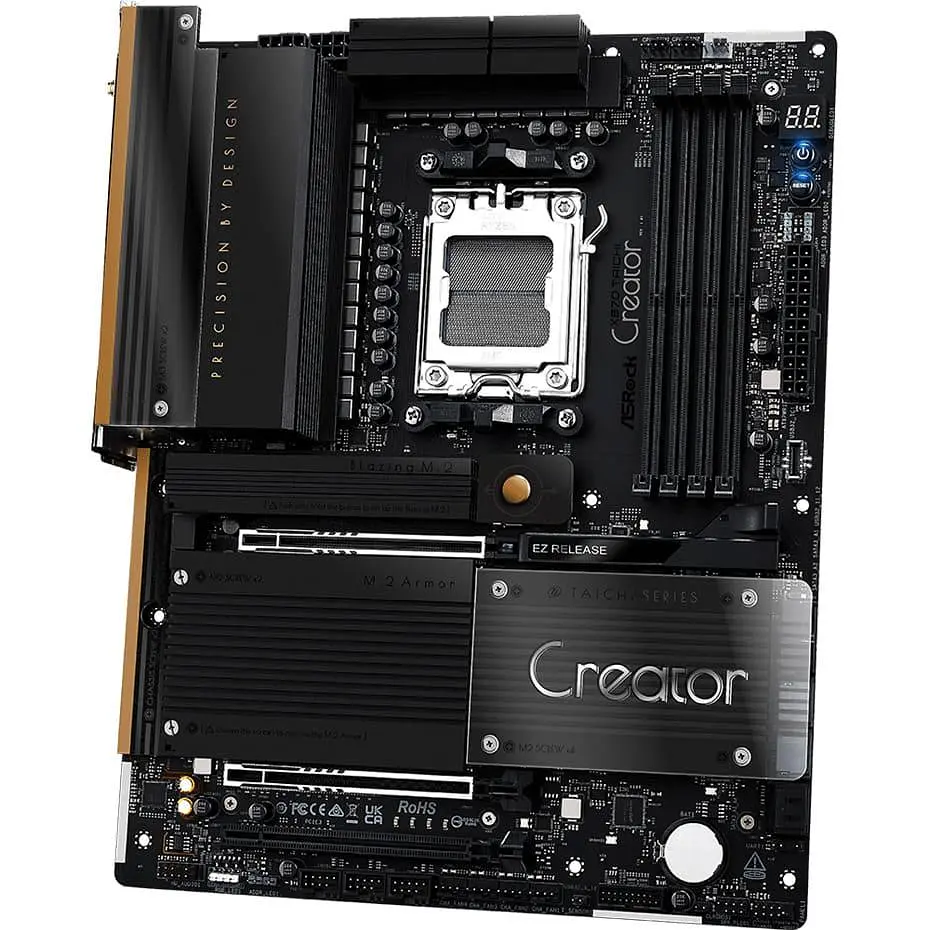 Материнська плата AsRock X870 TAICHI CREATOR (X870 TAICHI CREATOR) (Socket AM5, AMD X870, ATX) - фото 2